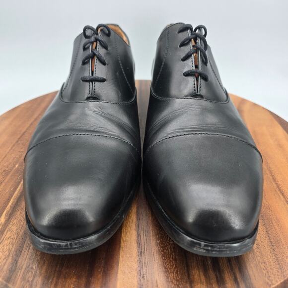 Wolf & Shepherd Oxfords Men\'s 13 Black Leather Cap Toe Lace Up Dress Shoes main image 7